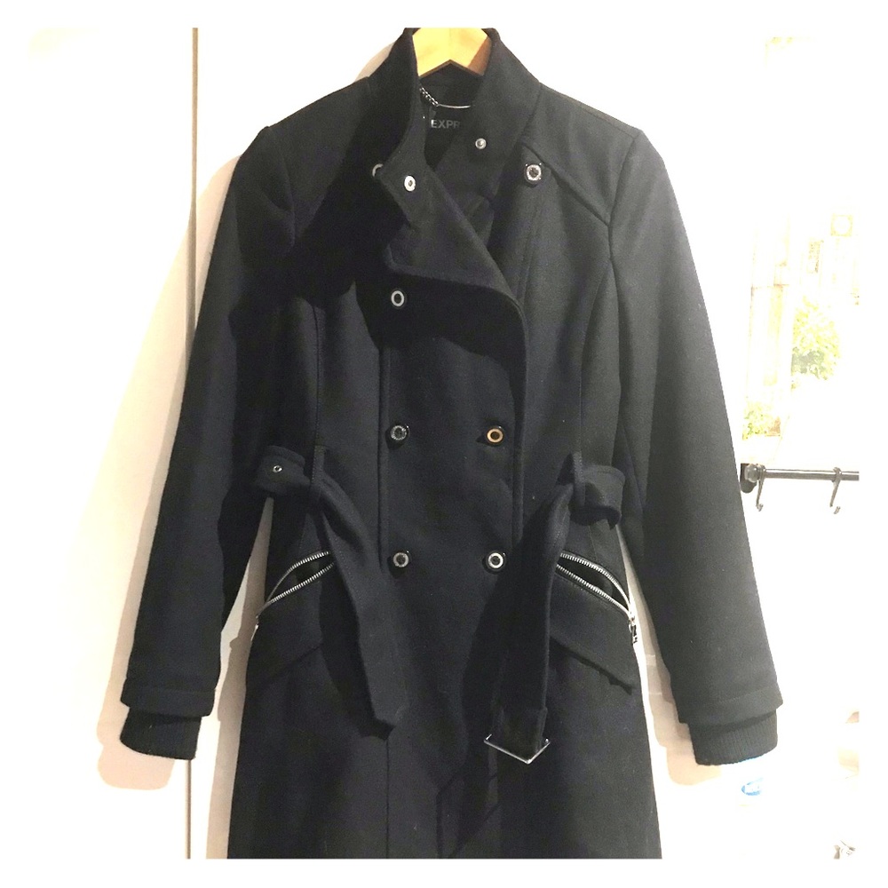 Express long peacoat
